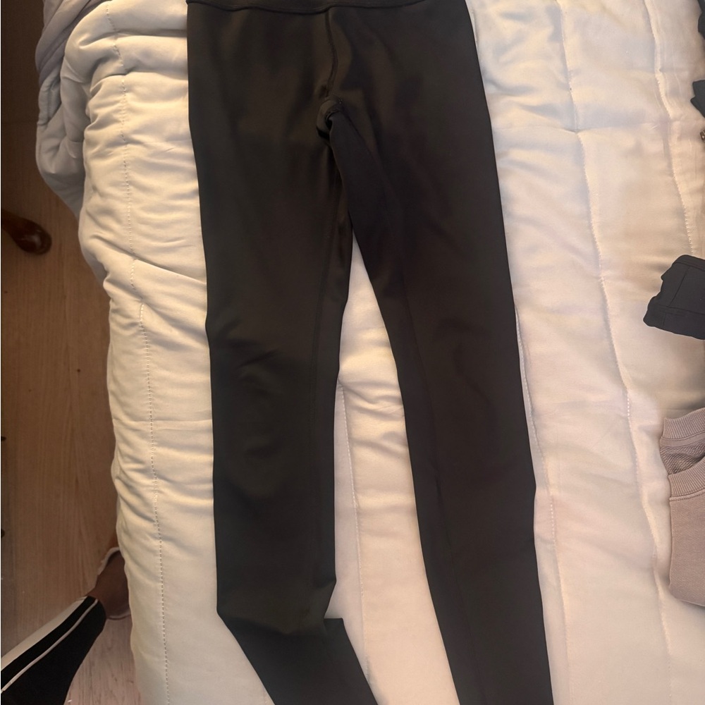 Black Leggings - full length black airlift intrigue leggings - XS